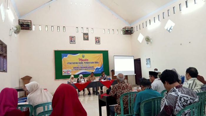 Musyawarah Desa Penetapan Data SDGs Desa Tahun 2023 Desa Sidoharjo Kecamatan Sruweng  Kabupatem Kebumen 02